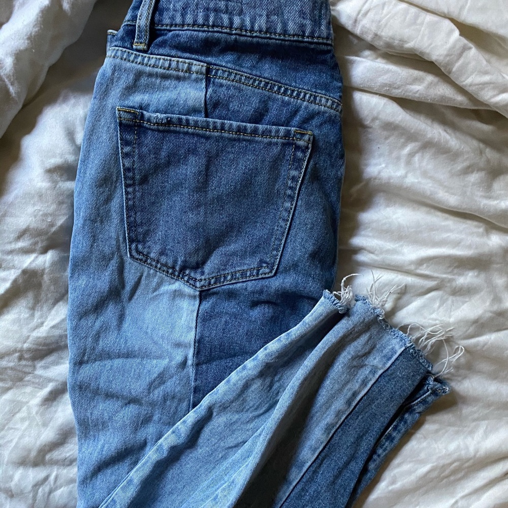 PAcSun two toned mom jeans